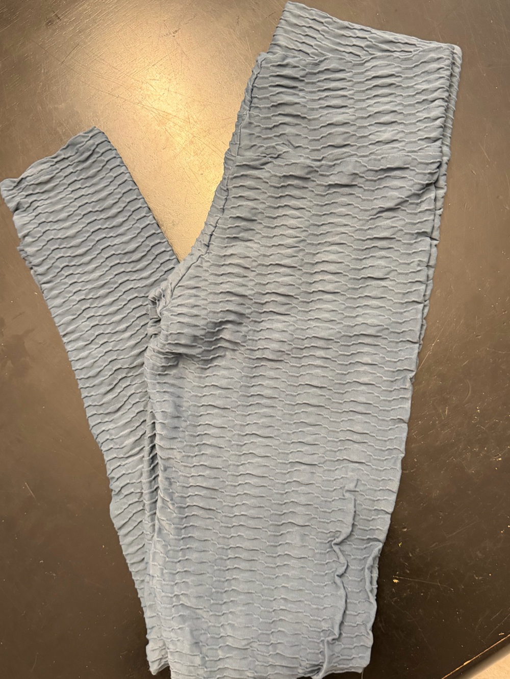 Booty by Brabants Light Blue Crocoskin Leggings